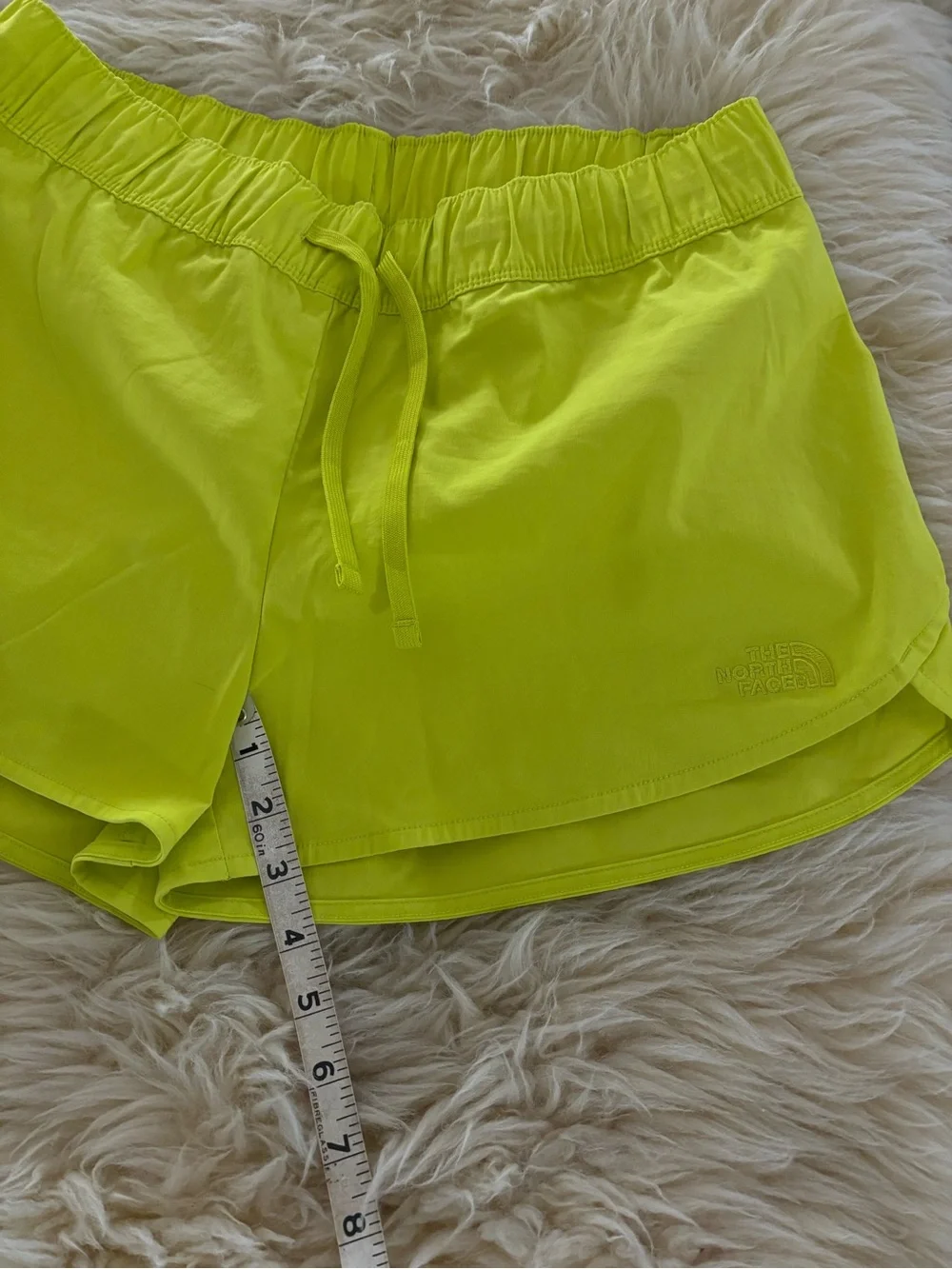 The North Face Class V Neon Green/ Yellow Performance Athletic Shorts